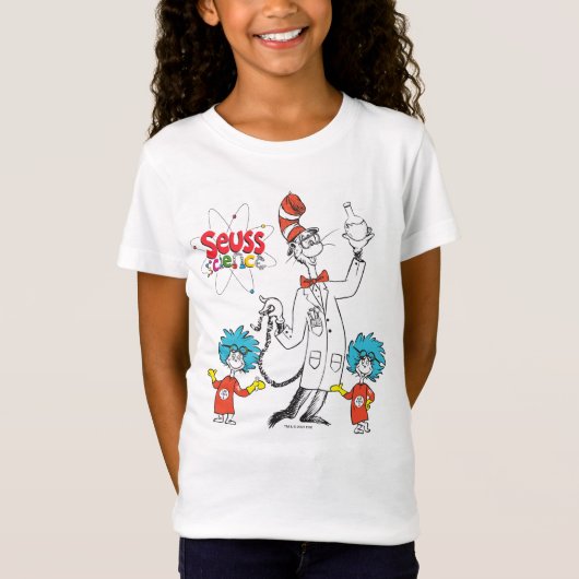 Dr. Seuss | Kat in het Pet Seuss Science T-shirt (Voorkant)