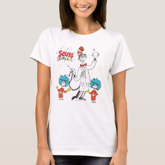 Dr. Seuss | Kat in het Pet Seuss Science T-shirt (Voorkant)