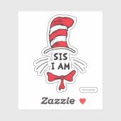 Dr. Seuss | Kat in het Pet - SIS I am Sticker (Vel)