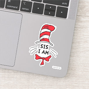 Dr. Seuss   Kat in het Pet - SIS I am Sticker