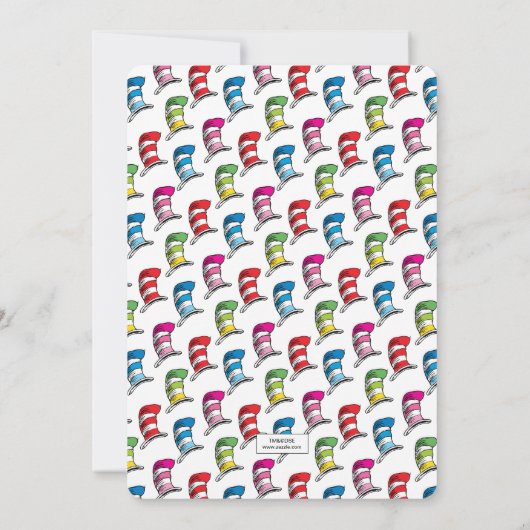 Dr. Seuss - Kat in het Pet Sprinkle Kaart (Achterkant)