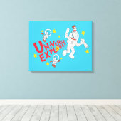 Dr. Seuss | Kat in het Pet Universe Explorer Canvas Afdruk (Insitu (Houten vloer))