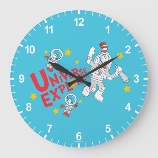 Dr. Seuss | Kat in het Pet Universe Explorer Grote Klok (Voorkant)