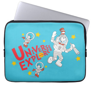 Dr. Seuss   Kat in het Pet Universe Explorer Laptop Sleeve