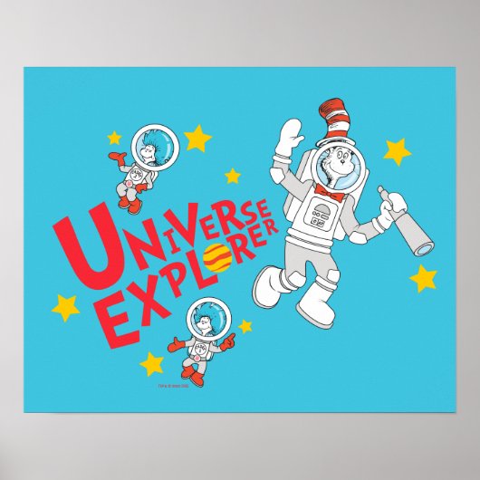 Dr. Seuss | Kat in het Pet Universe Explorer Poster (Voorkant)