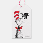 Dr. Seuss | Kat in het Pet Verjaardag Bedankt Cadeaulabel (Achterkant)