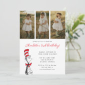 Dr. Seuss | Kat in het Pet Verjaardag - Foto Kaart (Staand voorkant)