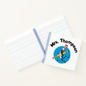 Dr. Seuss | Kat met de Hoed Aangepaste Naam Notitieboek (Binnen)