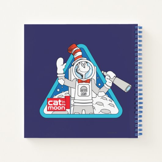 Dr. Seuss | Kat op de maan Grafisch ruimteavontuur Notitieboek (Achterkant)