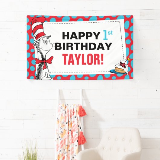 Dr. Seuss | Katten in het Pet van de verjaardag Spandoek (Insitu)