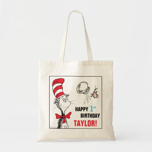 Dr. Seuss | Katten in het Pet van de verjaardag Tote Bag (Voorkant)