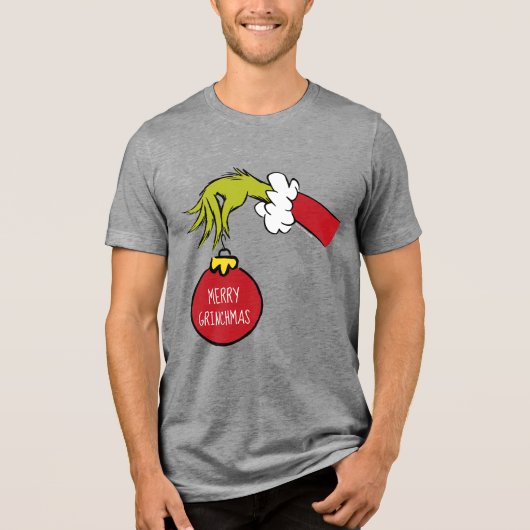 Dr. Seuss | Kerstmis met de Grinch Tri-Blend Shirt (Voorkant)