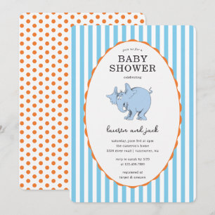 Dr. Seuss Klassieker Horton hoort een Wie Babyshow Kaart