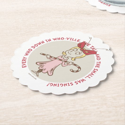 Dr. Seuss | knijpen | Cindy-Lou Who - Schattige qu Kartonnen Onderzetters (Gekanteld)