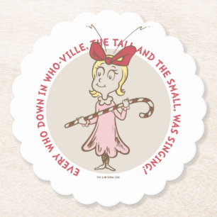 Dr. Seuss   knijpen   Cindy-Lou Who - Schattige qu Kartonnen Onderzetters