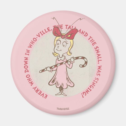 Dr. Seuss | knijpen | Cindy-Lou Who - Schattige qu Magneet (Voorkant)