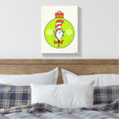 Dr. Seuss | knijpen | Kat in het Pet Ornament Canvas Afdruk (Insitu (Slaapkamer))