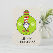 Dr. Seuss | knijpen | Kat in het Pet Ornament Feestdagenkaart (Staand voorkant)