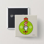 Dr. Seuss | knijpen | Kat in het Pet Ornament Vierkante Button 5,1 Cm (Voorkant /achterkant)