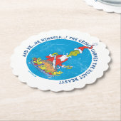 Dr. Seuss | knijpen | Kerstmis gebraden beest Kartonnen Onderzetters (Gekanteld)