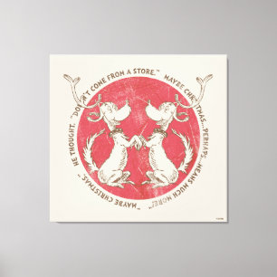 Dr. Seuss   knijpen   Max - Kerstmiscitaat Canvas Afdruk