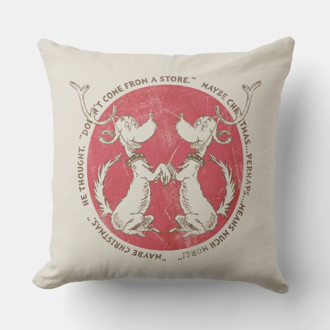 Dr. Seuss | knijpen | Max - Kerstmiscitaat Kussen (Voorkant)