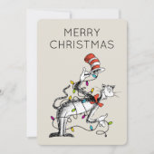 Dr. Seuss | knijpen | Mischievous Cat in de Ha Feestdagenkaart (Voorkant)
