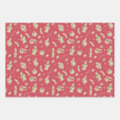 Dr. Seuss | knijpen | Rode Kerstmispatroon Inpakpapier Vel (Voorkant 3)