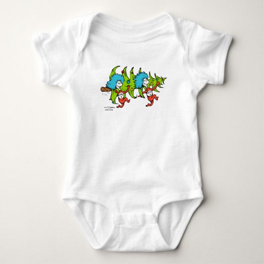 Dr. Seuss | knijpen | Thing One Thing Christmas Romper (Voorkant)