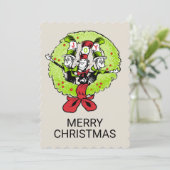 Dr. Seuss | knijpen | Who-ville Kerstvreugde Feestdagenkaart (Staand voorkant)