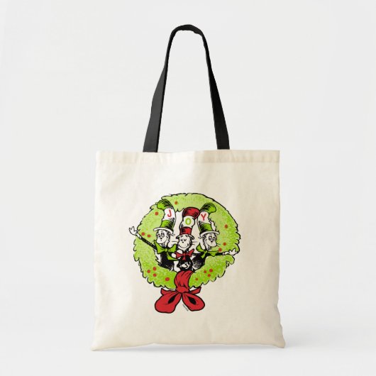 Dr. Seuss | knijpen | Who-ville Kerstvreugde Tote Bag (Voorkant)