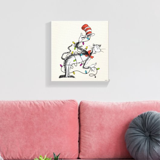 Dr. Seuss | Kwijting in de Pet Canvas Afdruk (Insitu (Woonkamer))