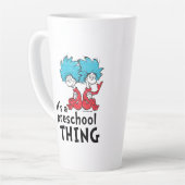 Dr. Seuss | Leraar Het is een kleuterschool ding Latte Mok (Linkerhoek)