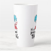 Dr. Seuss | Leraar Het is een kleuterschool ding Latte Mok (Voorkant)