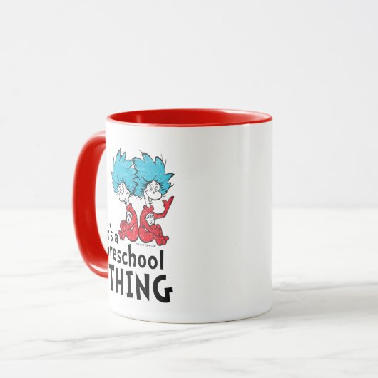 Dr. Seuss | Leraar Het is een kleuterschool ding Mok (Voorkant links)