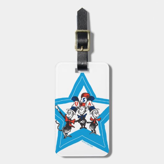 Dr. Seuss | Little Cats USA Petten Bagagelabel (Voorkant verticaal)