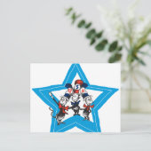 Dr. Seuss | Little Cats USA Petten Briefkaart (Staand voorkant)