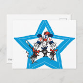 Dr. Seuss | Little Cats USA Petten Briefkaart (Voorkant / Achterkant)