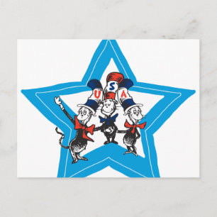 Dr. Seuss   Little Cats USA Petten Briefkaart