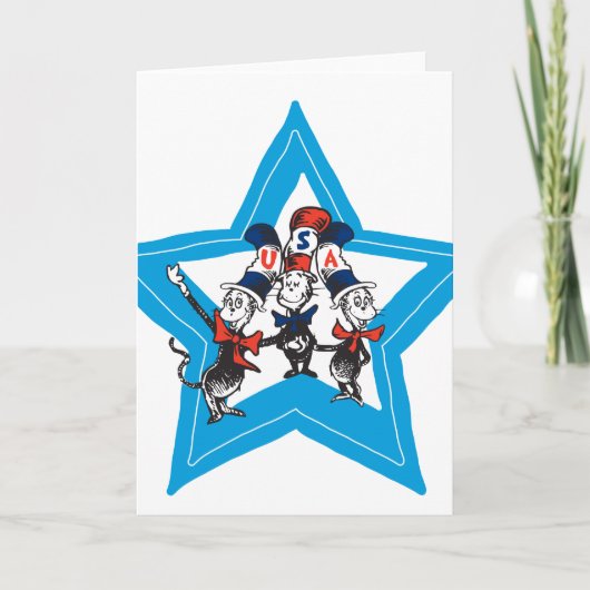 Dr. Seuss | Little Cats USA Petten Kaart (Voorkant)