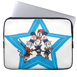 Dr. Seuss   Little Cats USA Petten Laptop Sleeve
