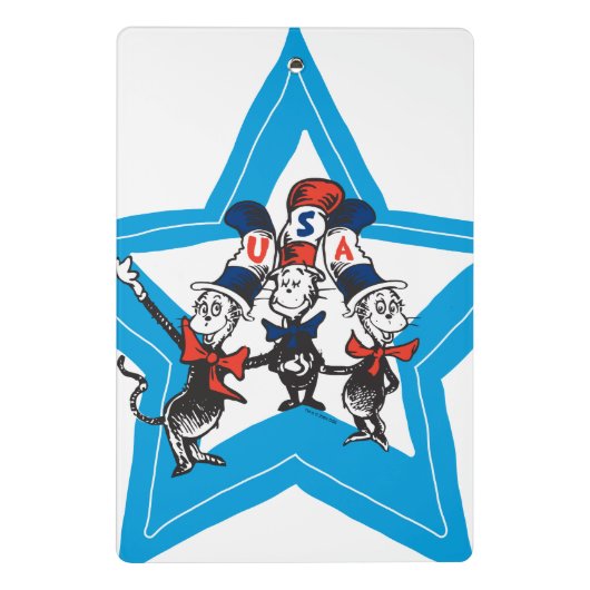 Dr. Seuss | Little Cats USA Petten Mini Klembord (Achterkant)