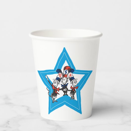 Dr. Seuss | Little Cats USA Petten Papieren Bekers (Achterkant)