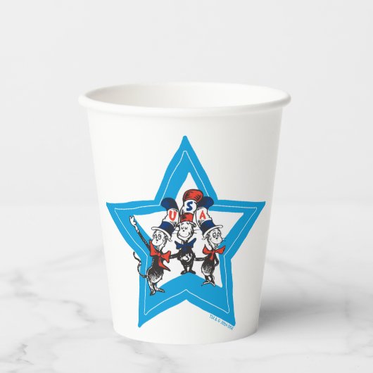 Dr. Seuss | Little Cats USA Petten Papieren Bekers (Voorkant)