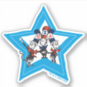 Dr. Seuss | Little Cats USA Petten Sticker (Voorkant)