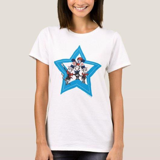 Dr. Seuss | Little Cats USA Petten T-shirt (Voorkant)