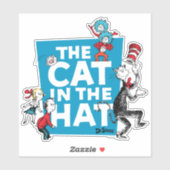 Dr. Seuss | Logo Kat in de Hoed - Personages Sticker (Vel)