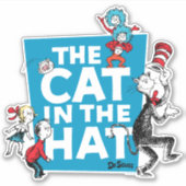 Dr. Seuss | Logo Kat in de Hoed - Personages Sticker (Voorkant)