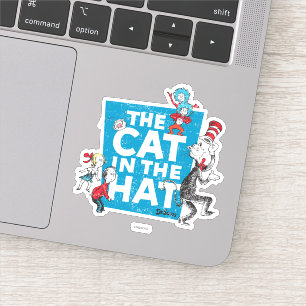 Dr. Seuss   Logo Kat in de Hoed - Personages Sticker