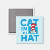 Dr. Seuss | Logo van de Kat in de Hoed Magneet (Voorkant / Achterkant)